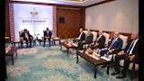 الرئيس السيسي وأنطونيو جوتيريش خلال  القمة الثامنة عشرة لتجمع بريكس (1)