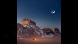 تصوير ليلي لصخور محمية الصحراء البيضاء_5
