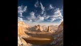 مشاهد ليلية لتكوينات الصحراء البيضاء مع تصوير السحب_15