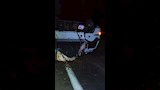 سيارة نقل مقلوبة بمحور تنيدة منفلوط