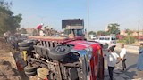 حادث تصادم على زراعي طوخ (3)