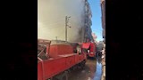 الدخان يغطى المكان