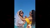 ديانا هشام بفستان أبيض وطرحة عروسة (2)