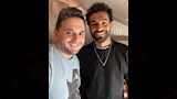 مصطفى خاطر مع محمد صلاح