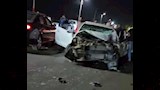تصادم عدد من السيارات على طريق ههيا- الزقازيق  بالشرقية (2)