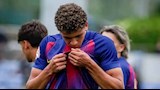 قائمة برشلونة لمواجهة راسينج سانتاندير في الدوري الإسباني.. موقف حمزة عبد الكريم