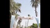 أهالي المنيا يستقبلون البابا تواضروس بالورود واللافتات