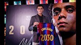 بالفيديو والصور.. حفل تقديم حمزة عبد الكريم بعد تجديد عقده مع برشلونة