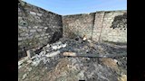 آثار الحريق. _2