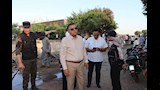 محافظ القليوبية يتابع حريق مخزن كيماويات بسنديون (3)