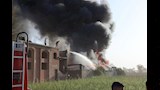 حريق مخزن كيماويات بقليوب (2)