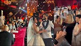 "مش همضي على قايمة".. 25 صورة من حفل زفاف نجل سعد الصغير