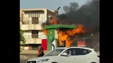 السيطرة على حريق ماكينة صراف آلي ATM أمام جامعة بنها بالعبور