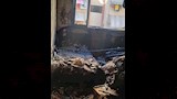 آثار حريق شقة بمساكن الحرية في بورسعيد٣