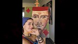 عائشة بن أحمد تمارس هواية الرسم_12