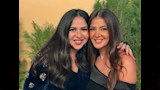 الفنانة دنيا سمير غانم وشقيقتها إيمي