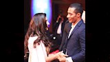الفنانة مي عمر مع الفنان محمد رمضان