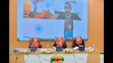 حقوق المنصورة تناقش رسالة دكتوراه لباحث فلسطيني لتعذر سفره (1)