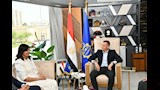 محافظ أسوان والسفيرة نبيلة مكرم