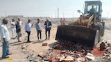 إعدام 600 زجاجة خمور مجهولة المصدر في المنيا (8)_8_2