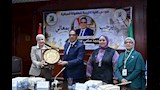 افتتاح مدرج 25 يناير بجامعة القاهرة بعد تطويره (1)