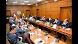 اللواء طارق مرزوق، محافظ الدقهلية خلال الاجتماع (2)