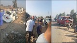 مصرع أب ونجله وإصابة 9 آخرين في حادث تصادم بطريق "زفتى - المحلة"