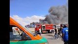 وصول الإسعاف والإطفاء