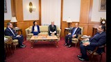 وزير الخارجية المصري بدر عبد العاطي مع المبعوث الأممي لليمن هانس جروندبرج (3)