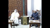 شيخ الأزهر، يستقبل الشيخ عبد الله بن أحمد آل خليفة