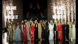 ياسمين صبري وسيلين ديون..ألبوم صور النجمات في عرض أزياء باريس