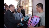 محافظ بني سويف يتفقد معرض أهلاً مدارس