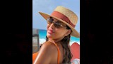 داليا البحيري تستمتع باخر أيام الصيفية على البحر (1)