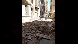 سقوط أجزاء من عقار في محرم بك بالإسكندرية (1)