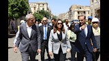 منال عوض تتفقد تطوير شارع إبراهيم باشا بالكوربة (1)