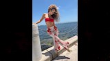 ميريام فارس تستمتع بأخر أيام الصيفية