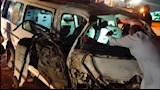 "العربية بقت خردة".. 13 مصابًا في انقلاب ميكروباص بطريق الإسماعيلية - السويس (صور)