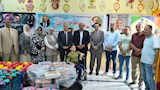 رئيس مدينة دسوق خلال افتتاح المعرض