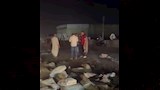تصادم جرار زراعي بسيارة نصف نقل في كفر شكر (5)