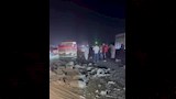 تصادم جرار زراعي بسيارة نصف نقل في كفر شكر (3)