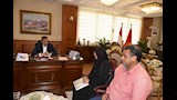 محافظ بورسعيد يستقبل السيدة
