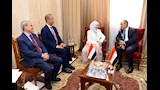 وزير الخارجية و نظيرته اليمنية