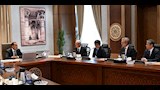 جانب من اجتماع رئيس الوزراء ورئيس تويوتا تسوشو