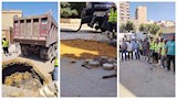 صور.. الأوقاف تنتهي من معالجة هبوط أرضي بمحيط مسجد الإمام الشافعي بالقاهرة 