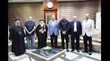 محافظ المنيا يستقبل مطراني ملوي والبهنسا (2)