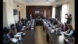 الدكتور عبد العزيز قنصوة يجتمع مع عمداء معاهد أكاديمية الفنون (1)