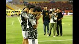 احماء لاعبي الأهلي
