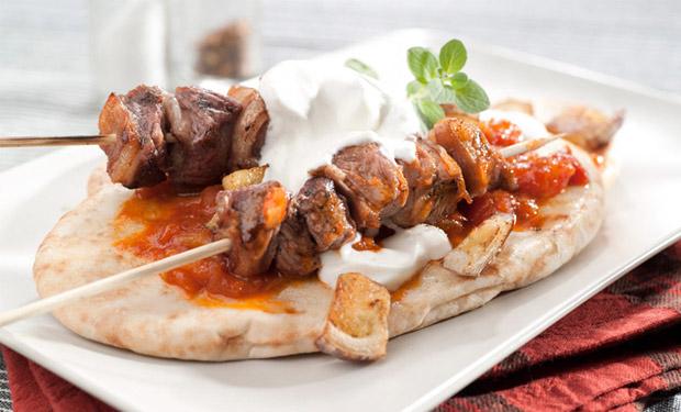 اللحم المشوي المتبل