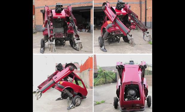 فيديو : كيف تحول سيارتك الى روبوت عملاق