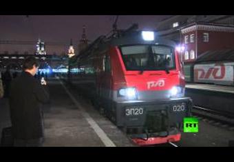 انطلاق أول قطار بطابقين في روسيا